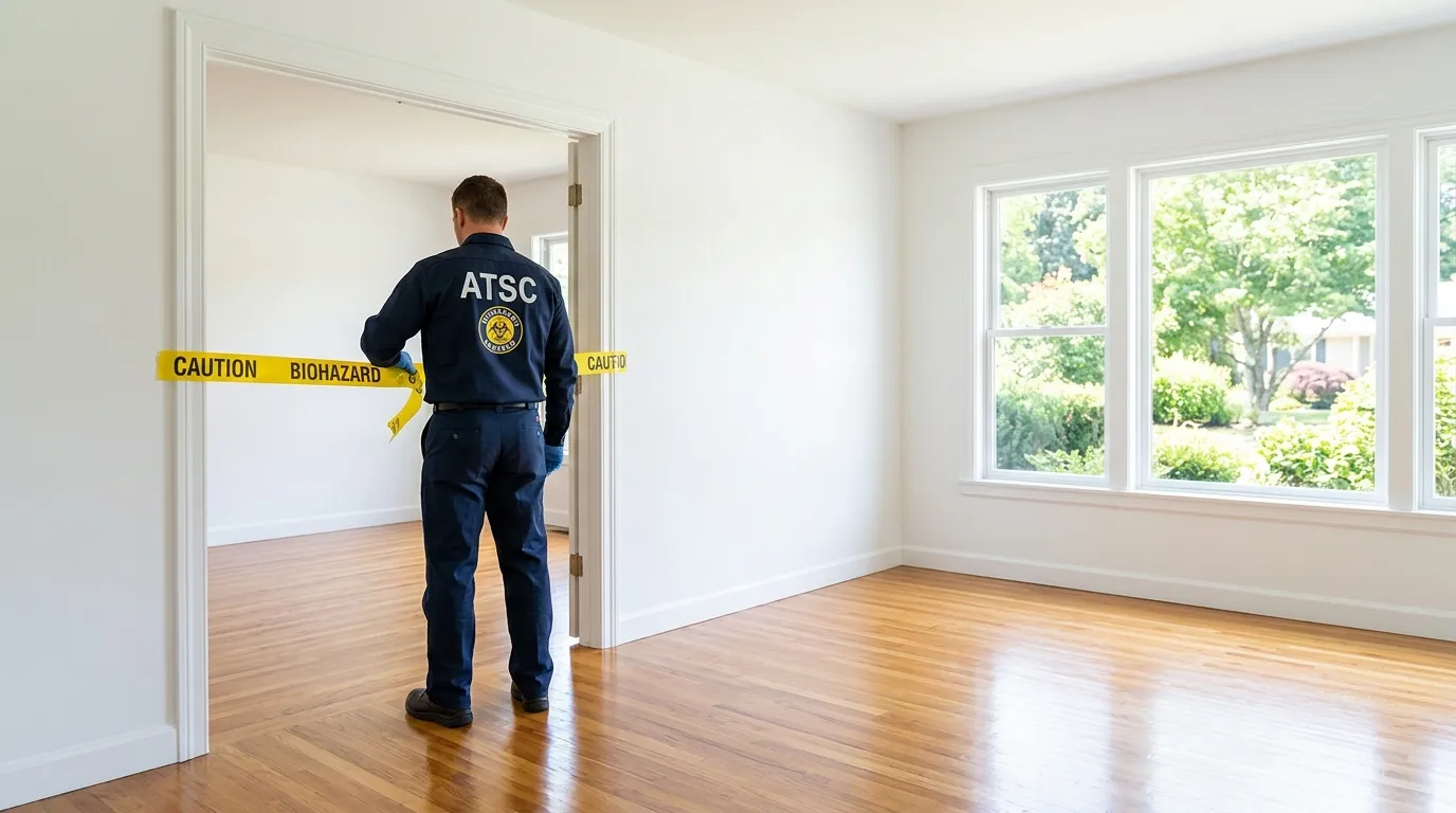 Certified biohazard cleanup crew performing Crime Scene Cleanup in Perrysburg